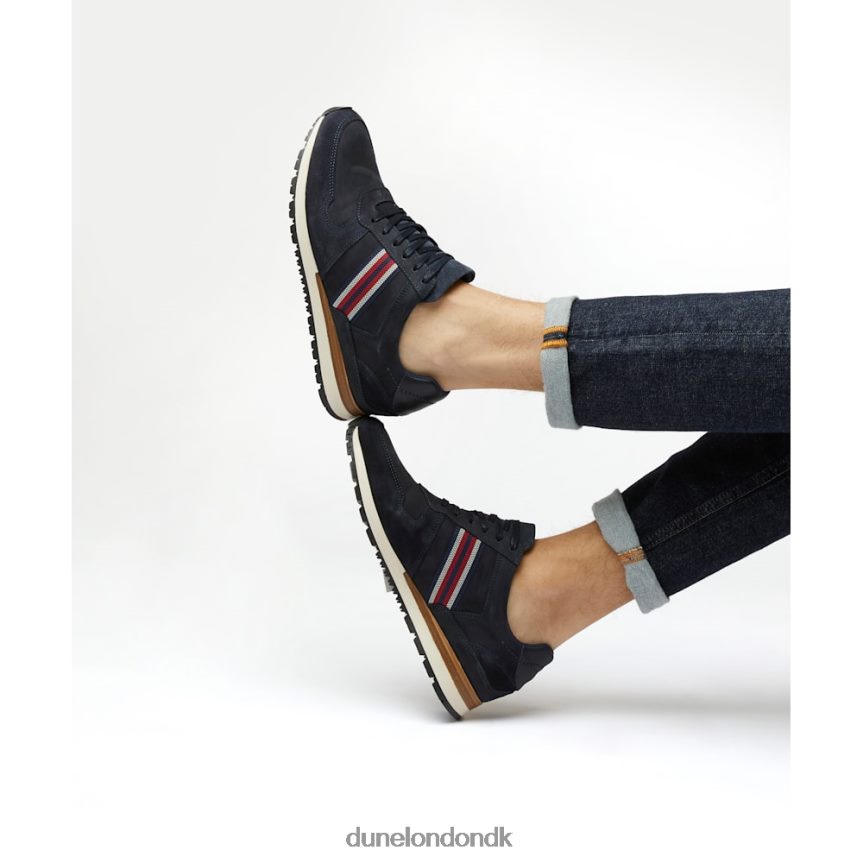 truro løbesko med snørebånd i sidestriber Dune London Mænd flåde NXB060828