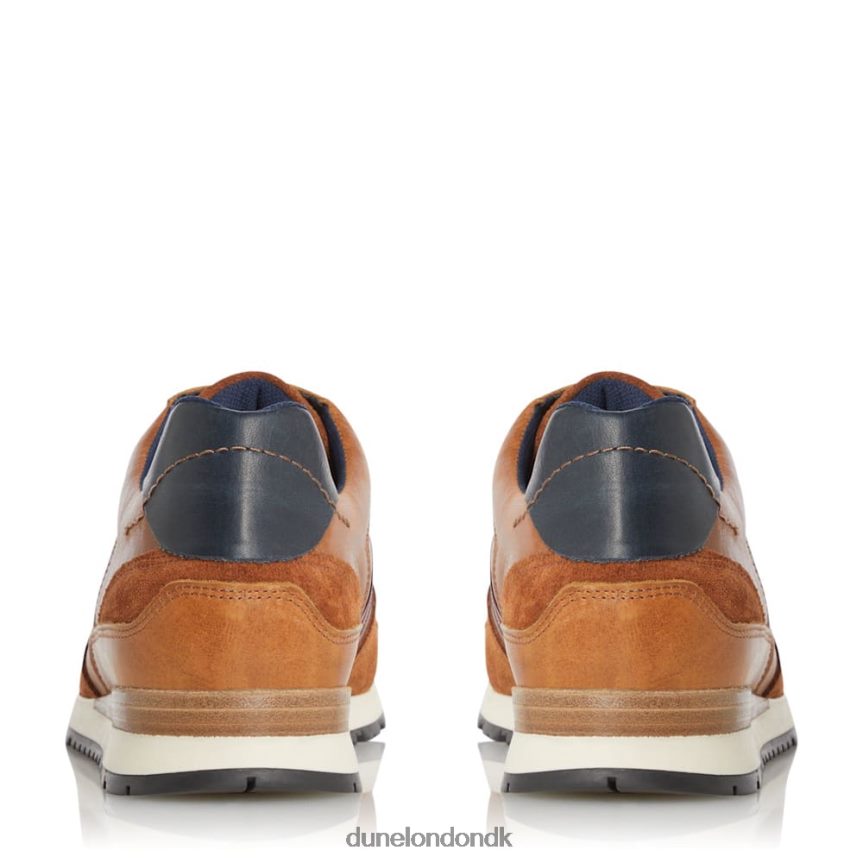 truro løbesko med snørebånd i sidestriber Dune London Mænd tan NXB060845