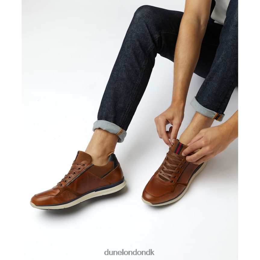 tynecastle stribet fanesko Dune London Mænd tan NXB060889