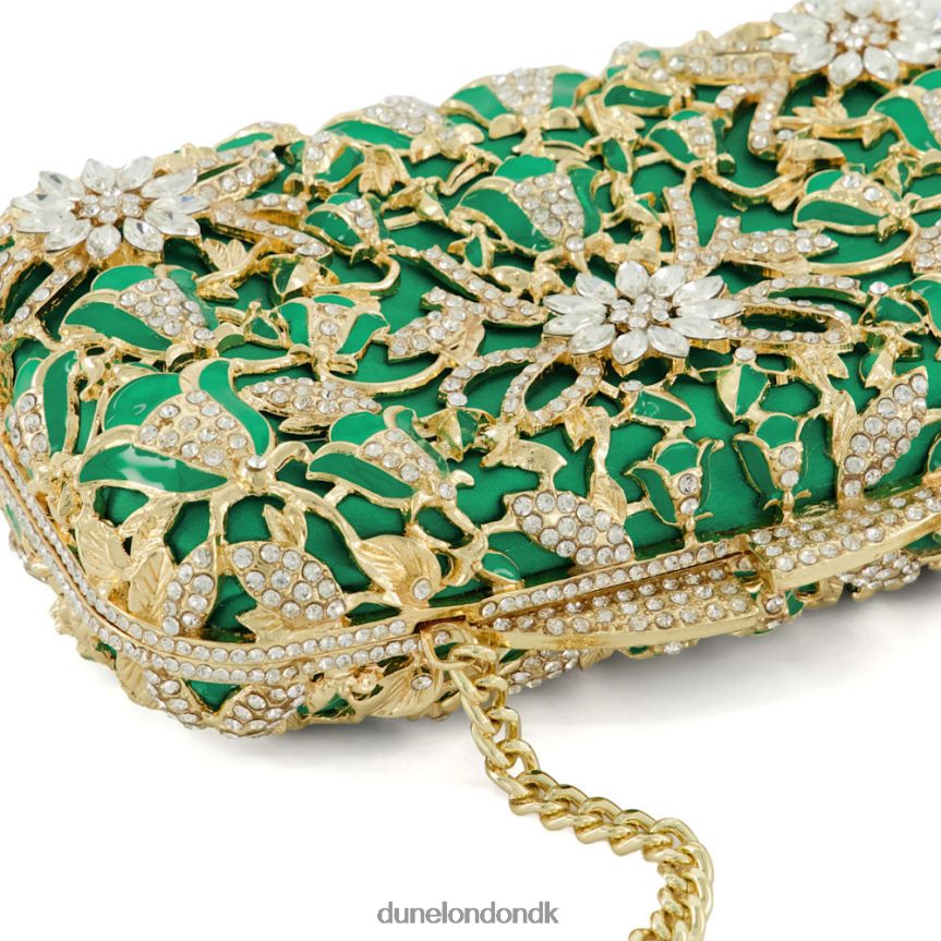 berkeley diamant-detalje satin box clutch Dune London Kvinder grøn NXB06041