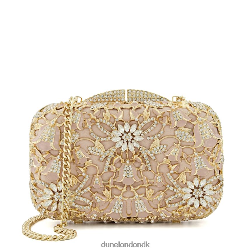 berkeley emalje-detalje ruskind box clutch Dune London Kvinder nøgen NXB06042