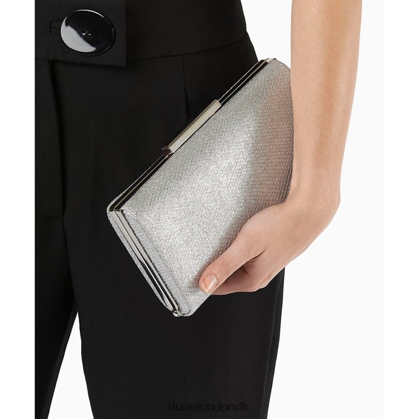 binita glitter clutch taske Dune London Kvinder sølv NXB060354
