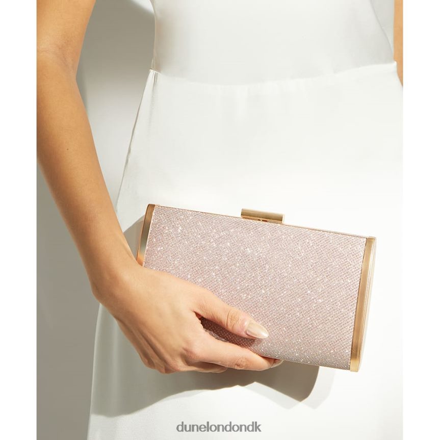 blaike metal box-clutch taske Dune London Kvinder rosa guld NXB060280