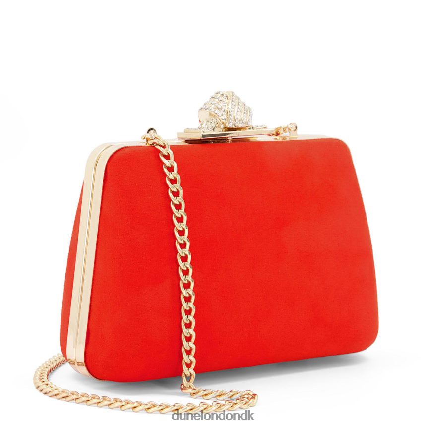 blive diamant-spænde clutch med hård kuffert Dune London Kvinder orange NXB060223