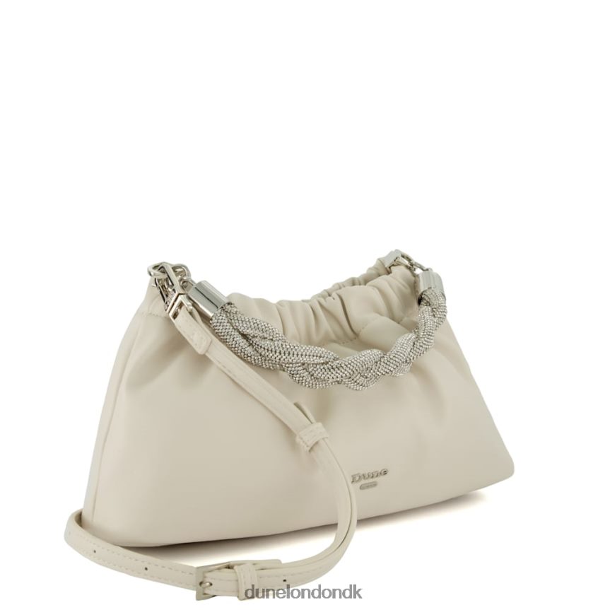 bonanza diamant-detalje-clutch-taske Dune London Kvinder ecru NXB06088
