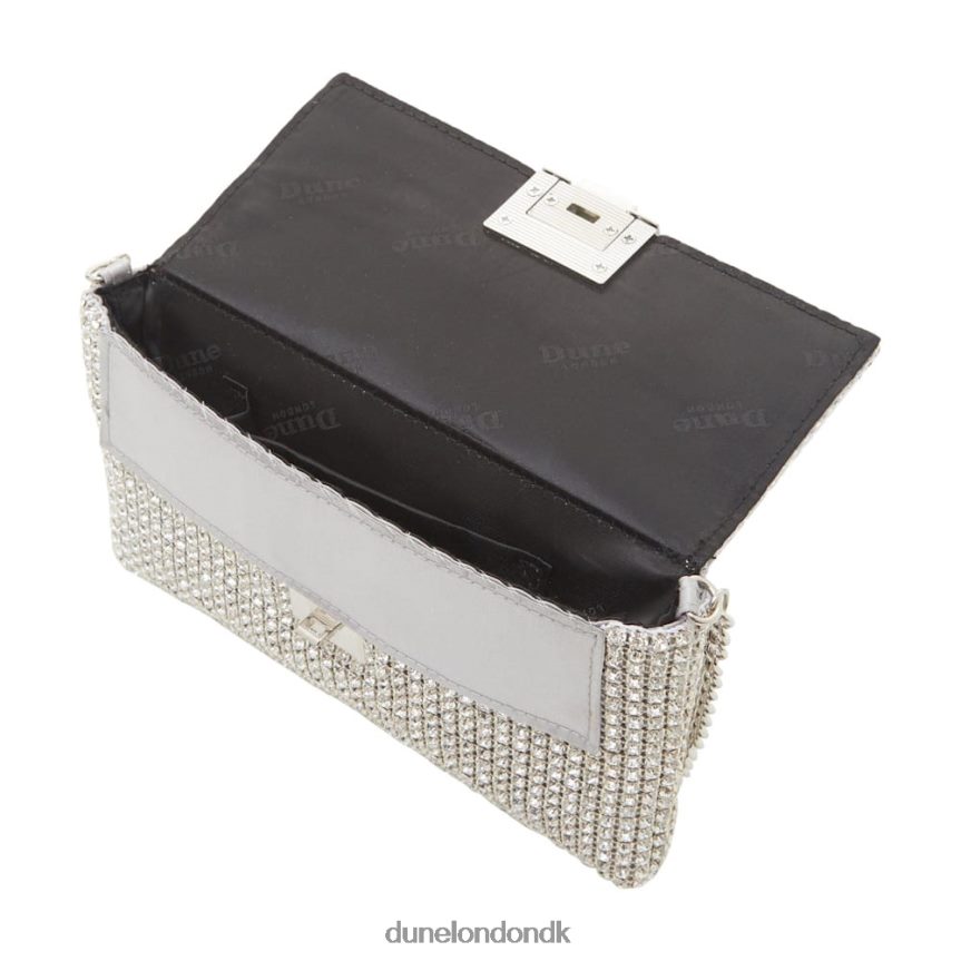 evanderr clutch taske med diamanter Dune London Kvinder sølv NXB060423