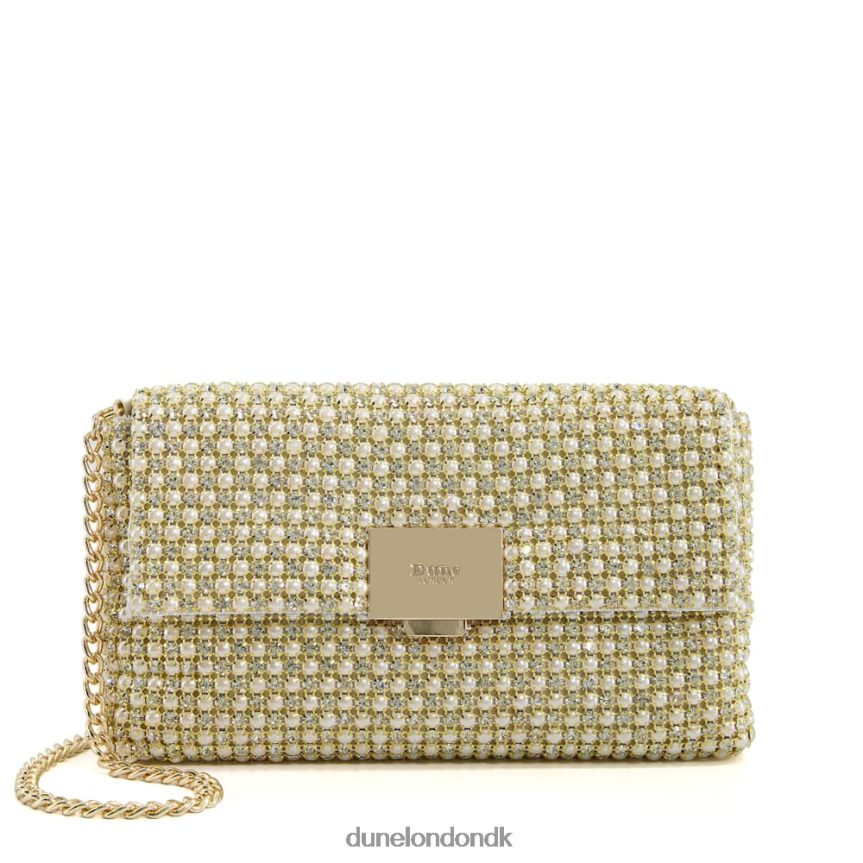 evanders udsmykket clutch taske Dune London Kvinder elfenben NXB060243