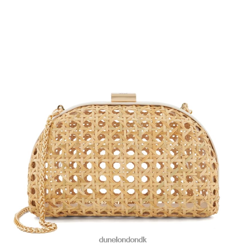 opstemt lille clutch taske i rattan Dune London Kvinder naturlig NXB06034