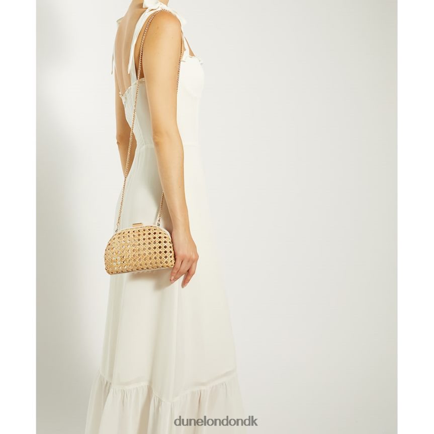 opstemt lille clutch taske i rattan Dune London Kvinder naturlig NXB06034