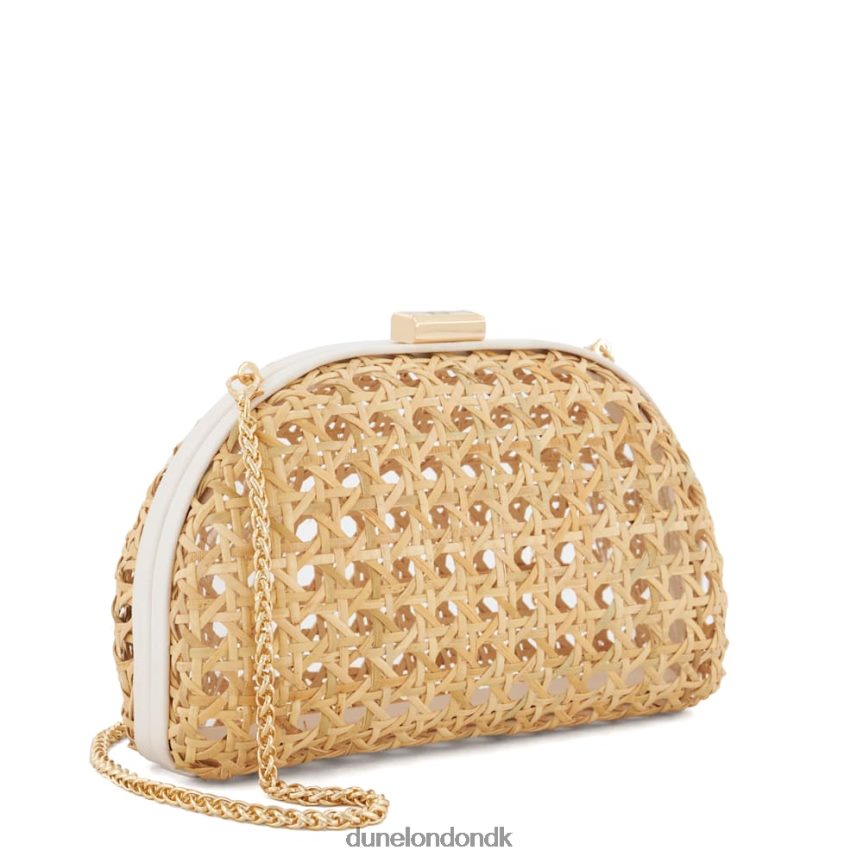 opstemt lille clutch taske i rattan Dune London Kvinder naturlig NXB06034