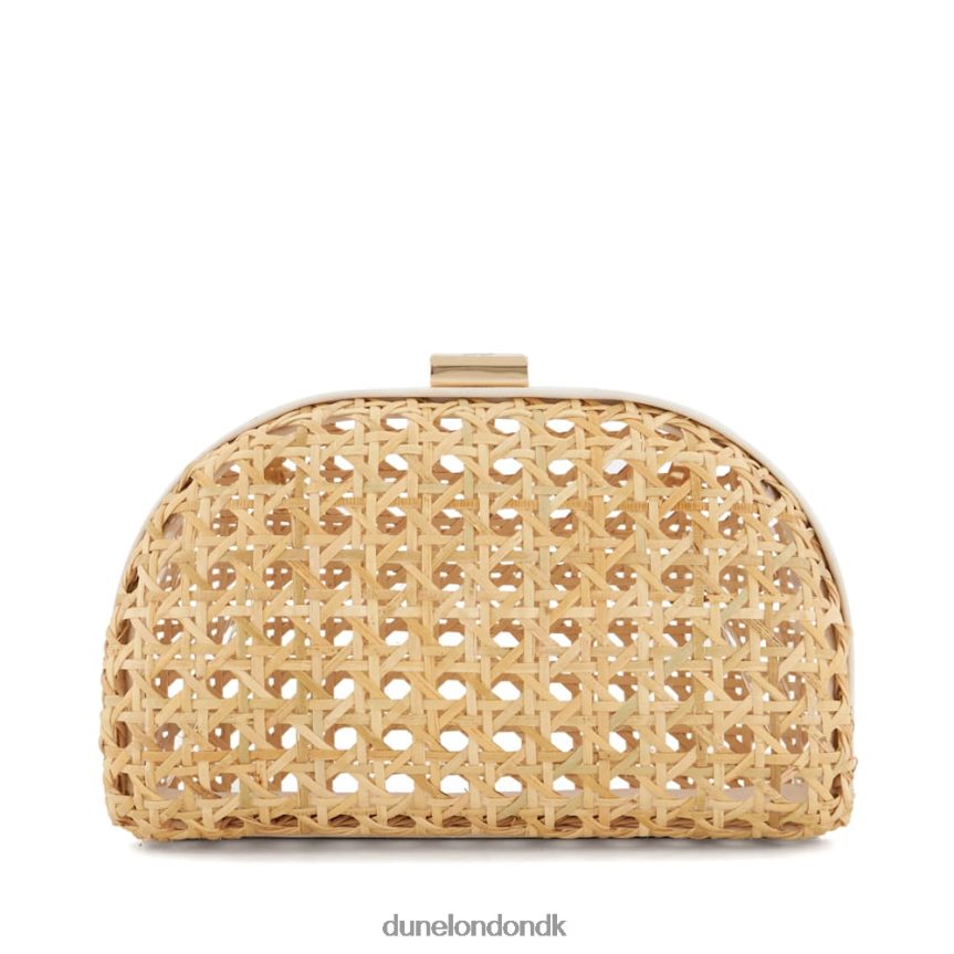 opstemt lille clutch taske i rattan Dune London Kvinder naturlig NXB06034