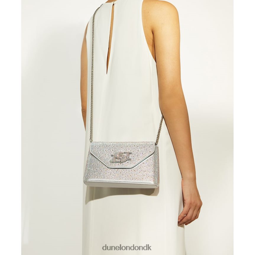 strålede clutchtaske i diamant i metallisk Dune London Kvinder sølv NXB060224