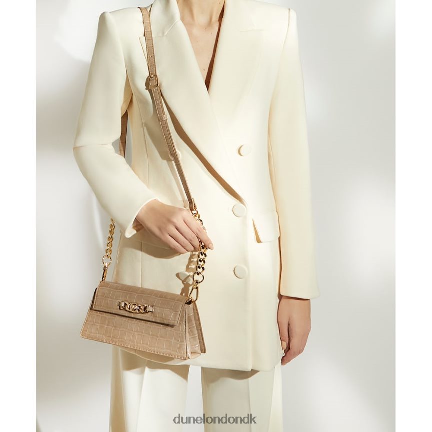 bemmett lille metal-trim crossbody taske Dune London Kvinder taupe NXB060107