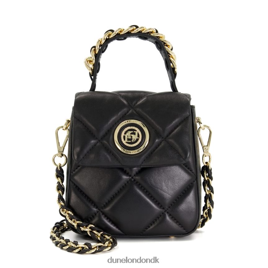 hertuginde m lille crossbody-taske i læder med kædedetalje Dune London Kvinder sort NXB060211