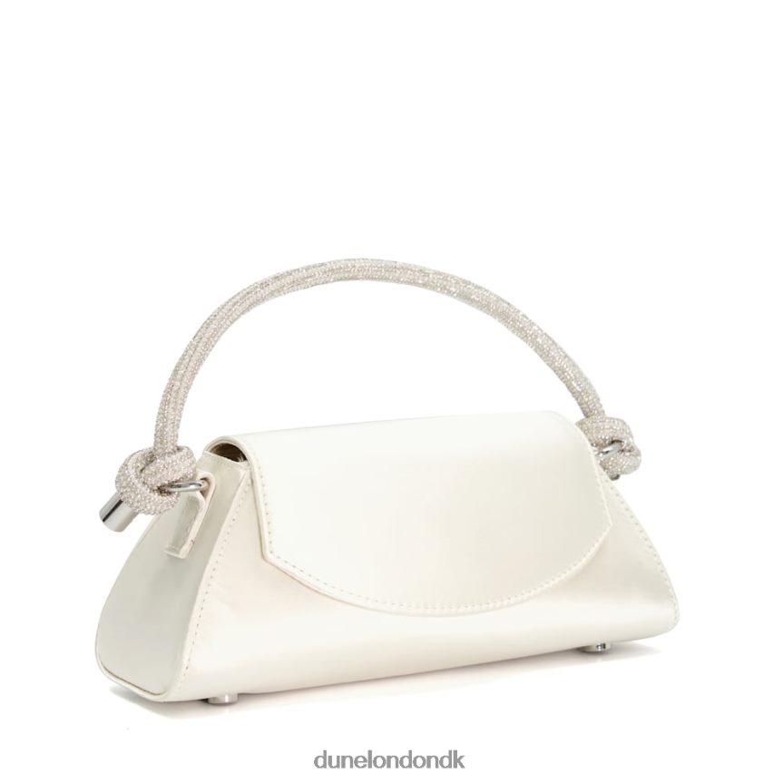 brynley brudetaske i satin med diamantknude Dune London Kvinder elfenben NXB06014