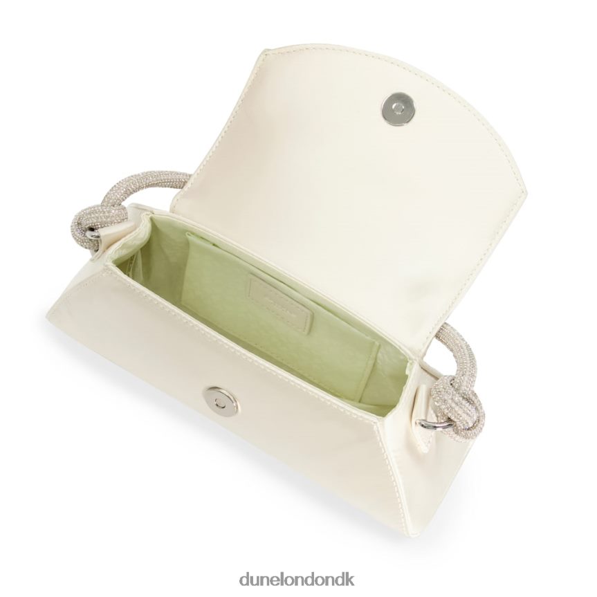 brynley brudetaske i satin med diamantknude Dune London Kvinder elfenben NXB06014