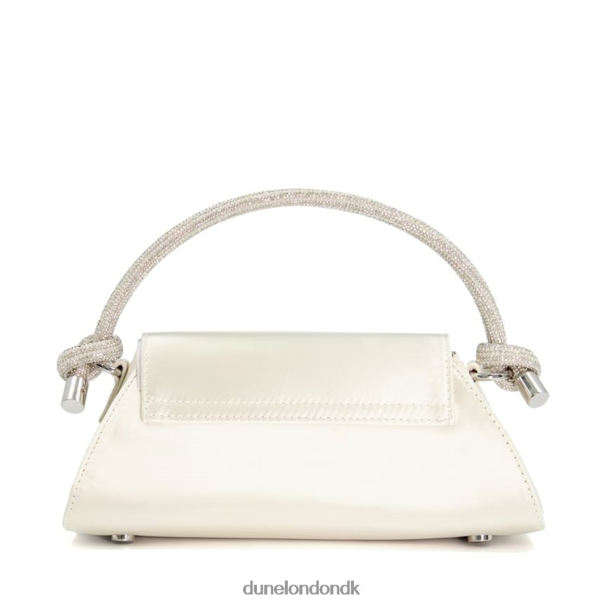 brynley brudetaske i satin med diamantknude Dune London Kvinder elfenben NXB06014