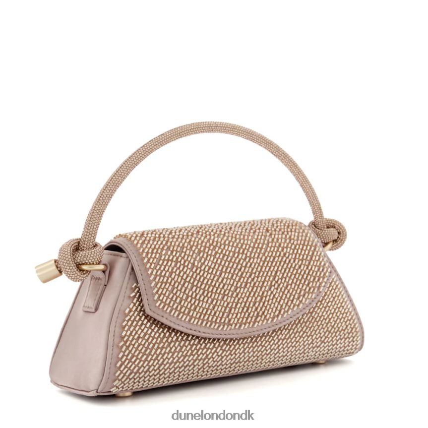 brynleys gribetaske med perler i diamanthåndtag Dune London Kvinder rosa guld NXB06094