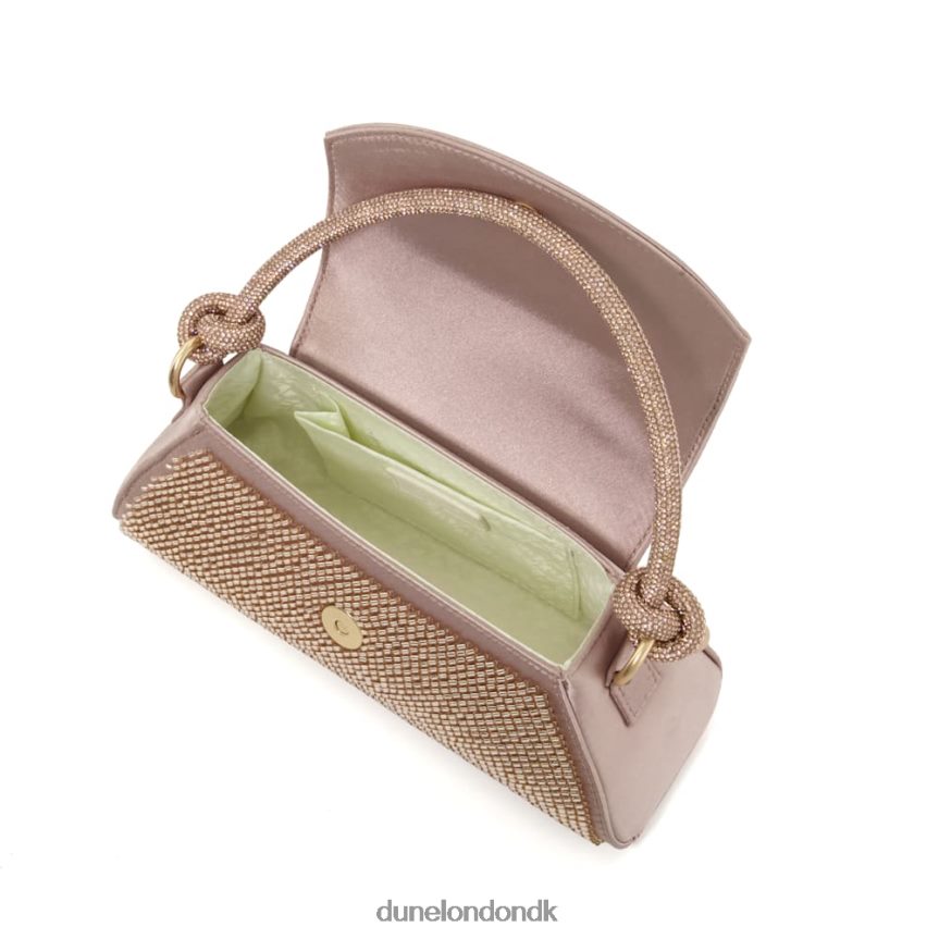 brynleys gribetaske med perler i diamanthåndtag Dune London Kvinder rosa guld NXB06094