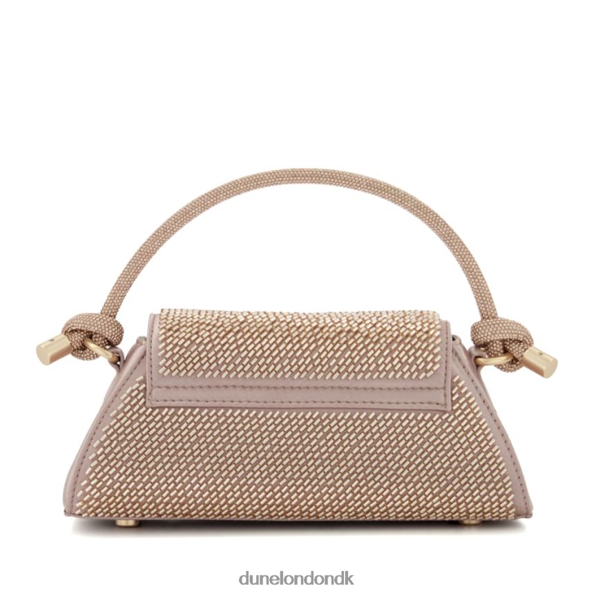 brynleys gribetaske med perler i diamanthåndtag Dune London Kvinder rosa guld NXB06094