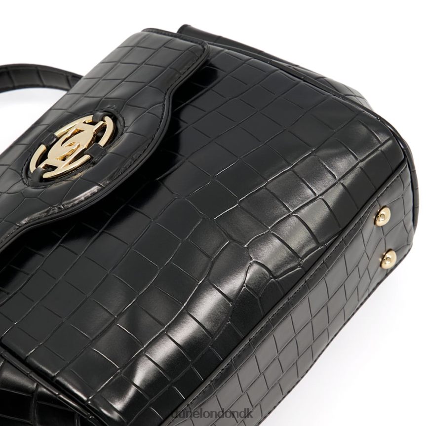 dillion gribetaske med mellemstor krokodilleeffekt Dune London Kvinder sort NXB0607