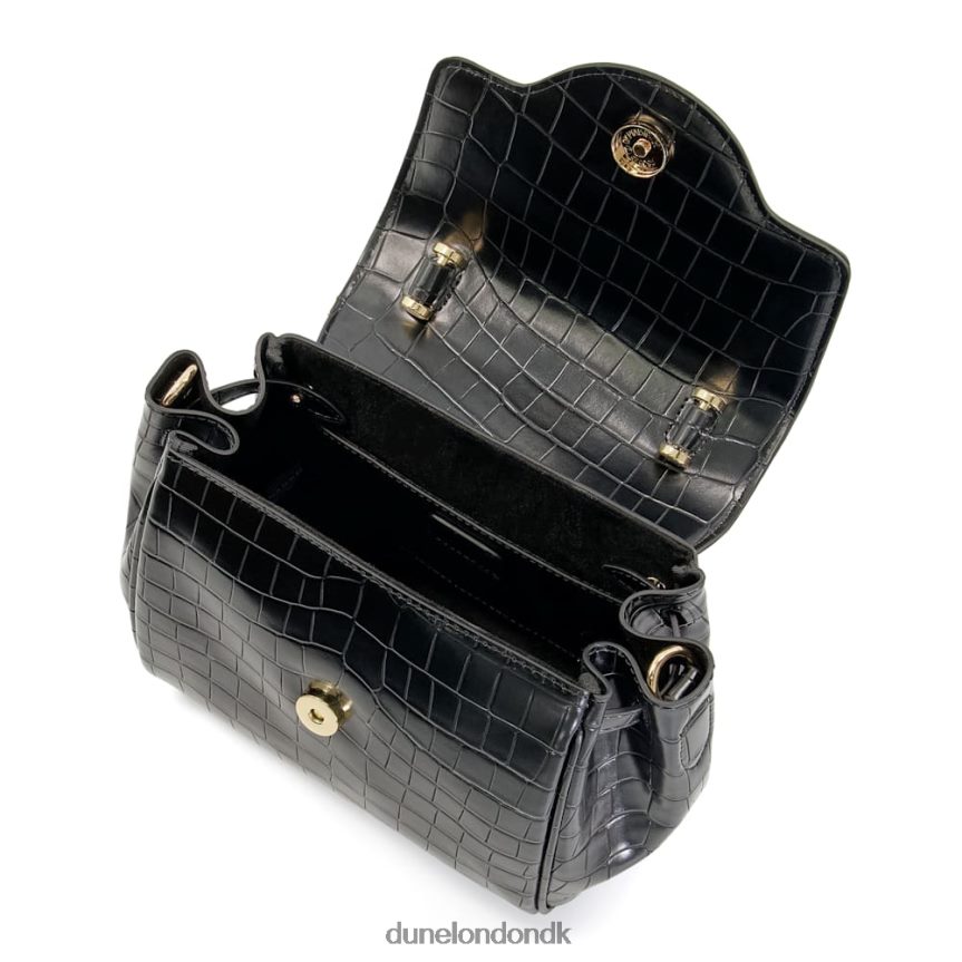dillion gribetaske med mellemstor krokodilleeffekt Dune London Kvinder sort NXB0607