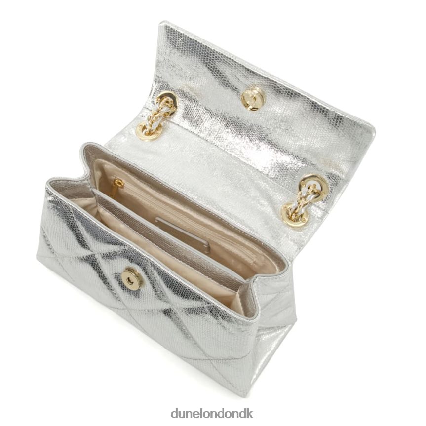 hertuginde s lille quiltet lædertaske Dune London Kvinder sølv NXB06027