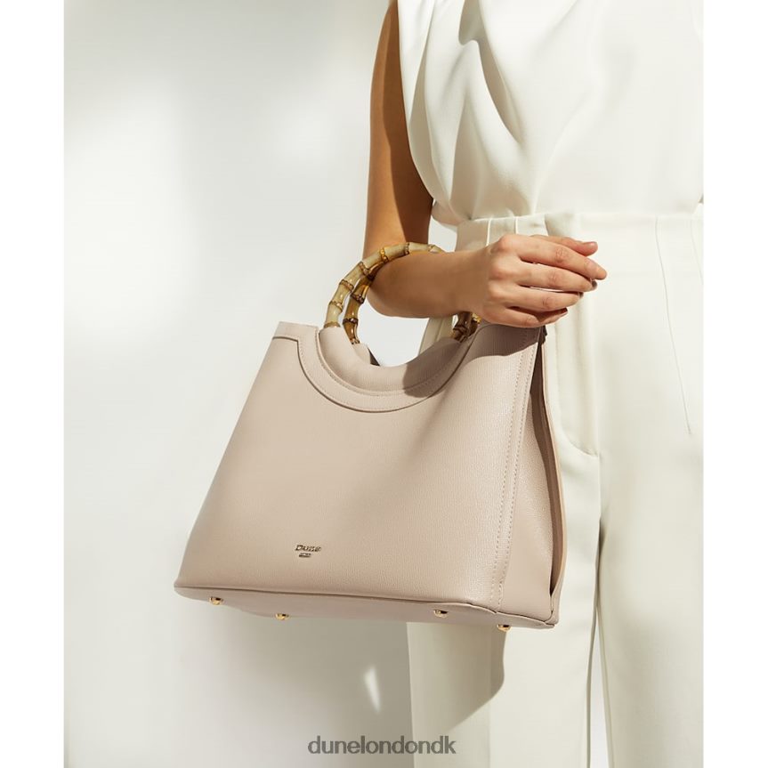 skelne stor shoppertaske med bambushåndtag Dune London Kvinder nøgen NXB060186