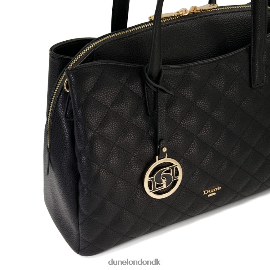 værdig stor diamant-quiltet mulepose Dune London Kvinder sort NXB060263