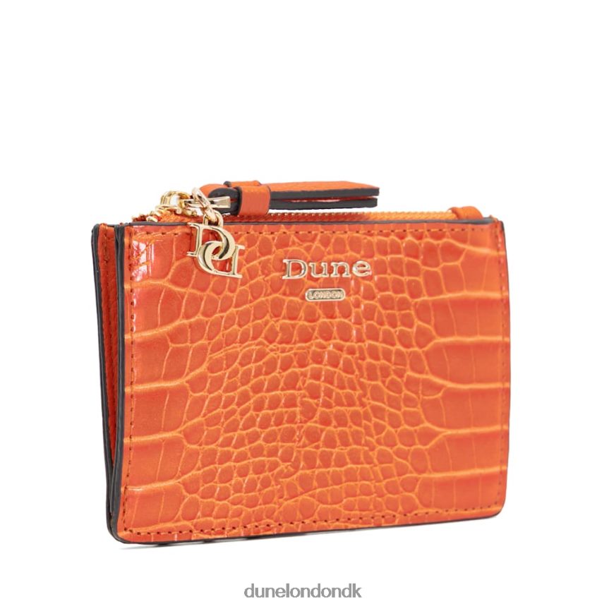 knoxville struktureret charm-detalje kortholder Dune London Kvinder orange NXB060259