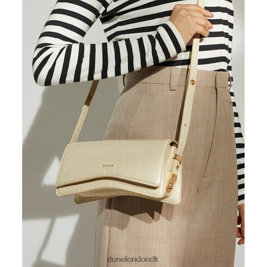 dooley skuldertaske med buet base Dune London Kvinder ecru NXB060207