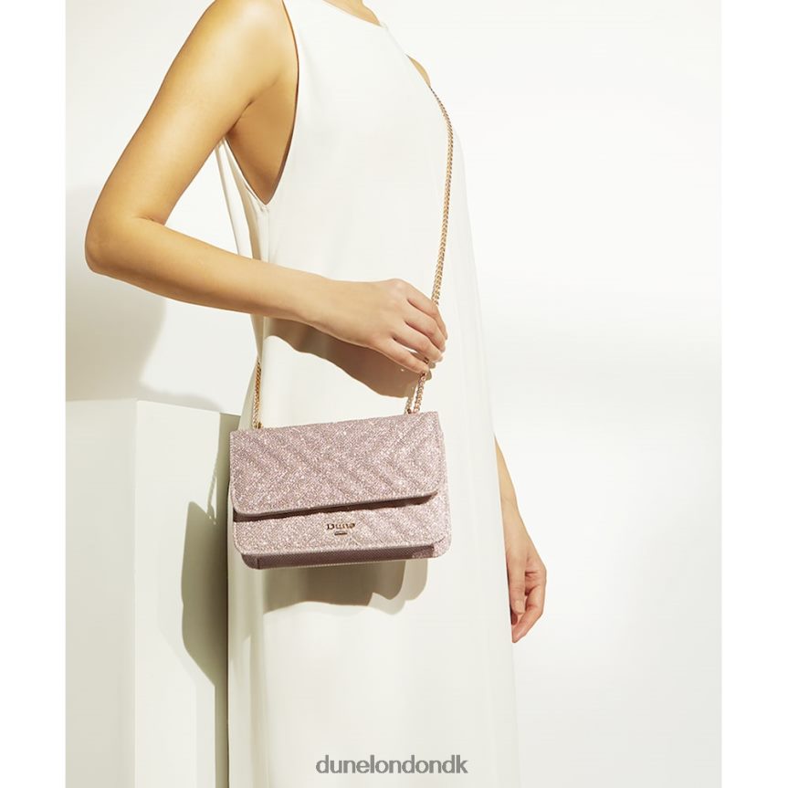edorchie quiltet skuldertaske med kædehåndtag Dune London Kvinder rosa guld NXB060215