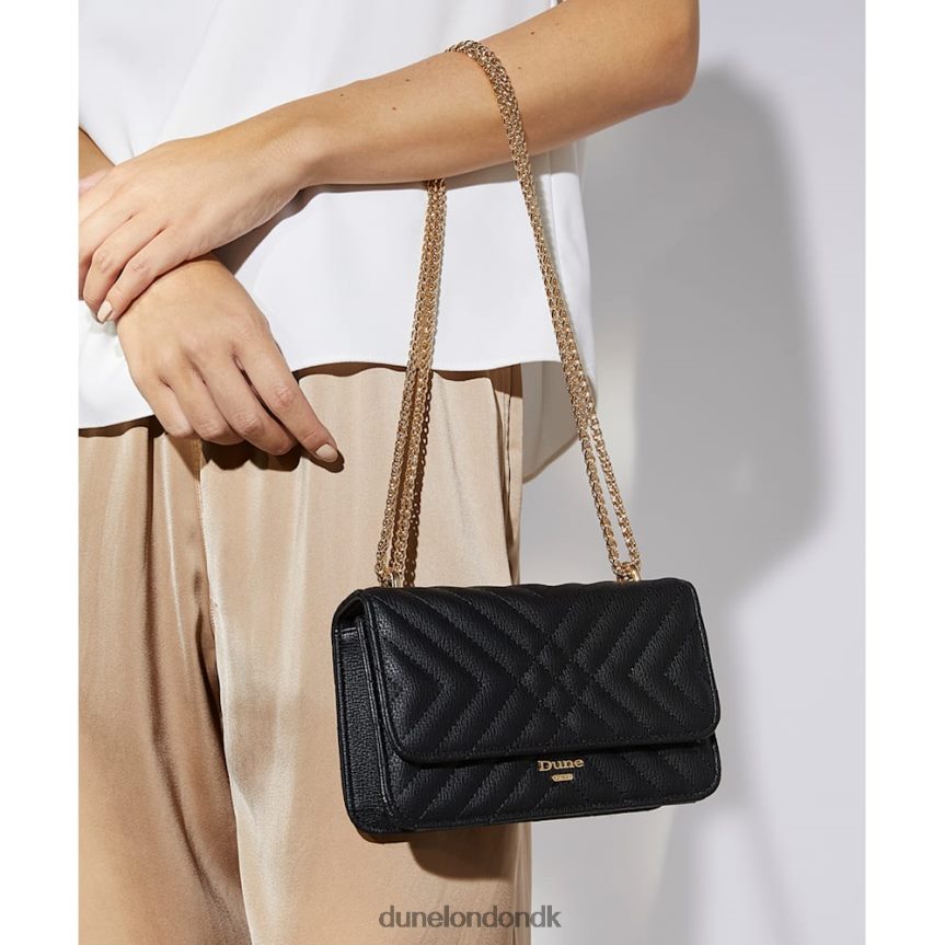 edorchie quiltet skuldertaske med kædehåndtag Dune London Kvinder sort NXB060249
