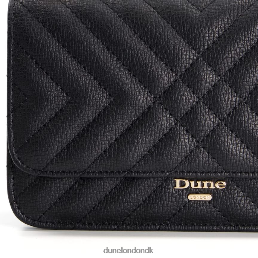 edorchie quiltet skuldertaske med kædehåndtag Dune London Kvinder sort NXB060249