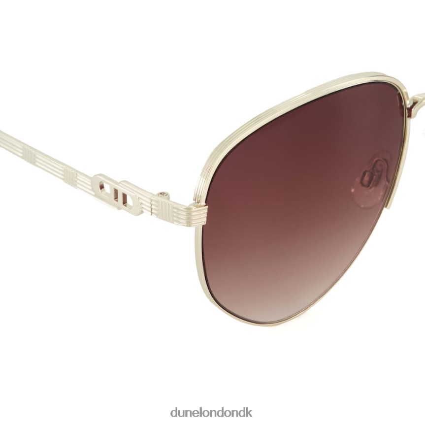 tyngdekraften ovale solbriller med skildpaddekant Dune London Kvinder guld NXB060162