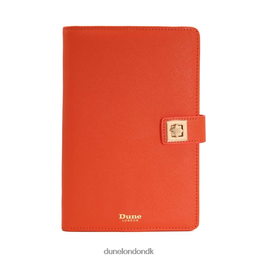 underskrevet turn-lock a5 notesbog Dune London Kvinder orange NXB060239