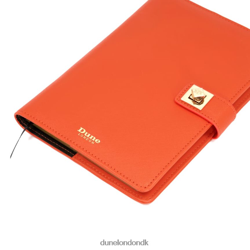 underskrevet turn-lock a5 notesbog Dune London Kvinder orange NXB060239