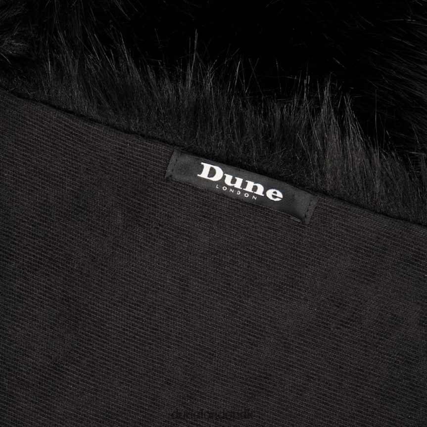 landan fluffy imiteret pelstørklæde Dune London Kvinder sort NXB060286
