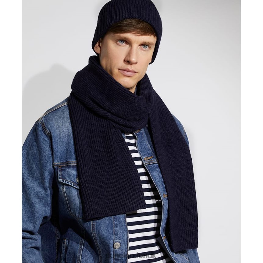 nylan tekstureret langt tørklæde Dune London Mænd grå NXB060730