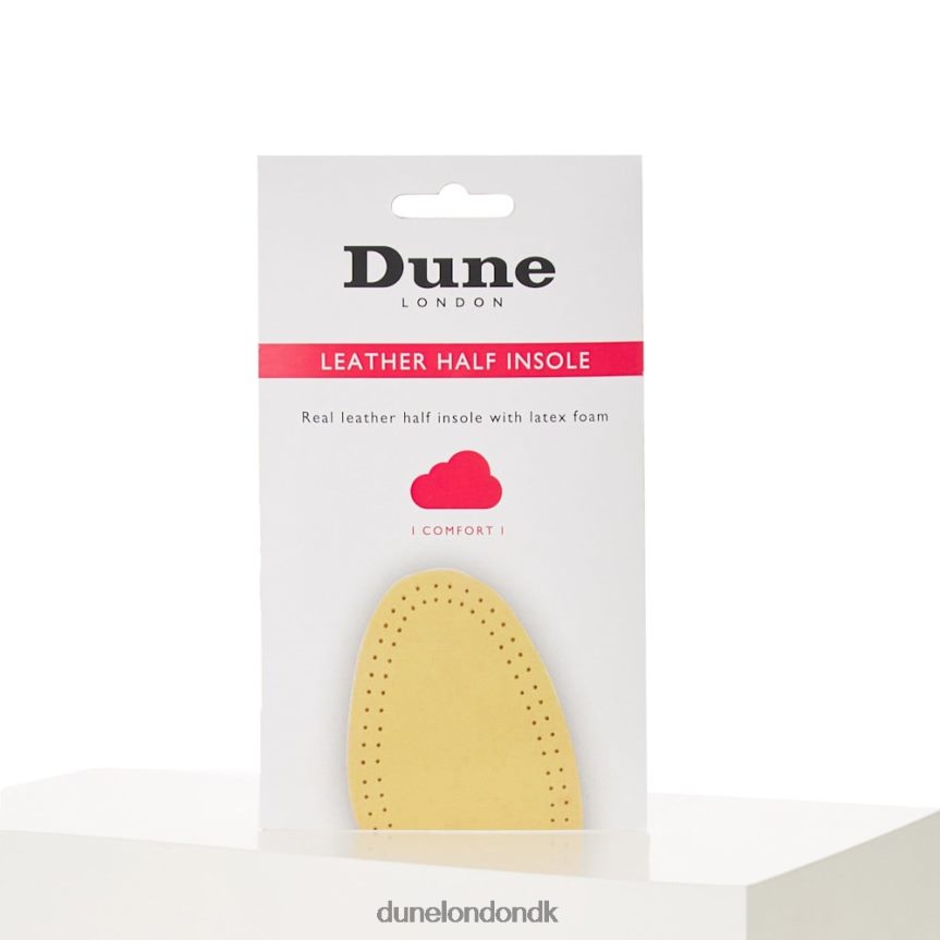 tilbehør 1/2 læder indersål Dune London unisex hvid NXB060396